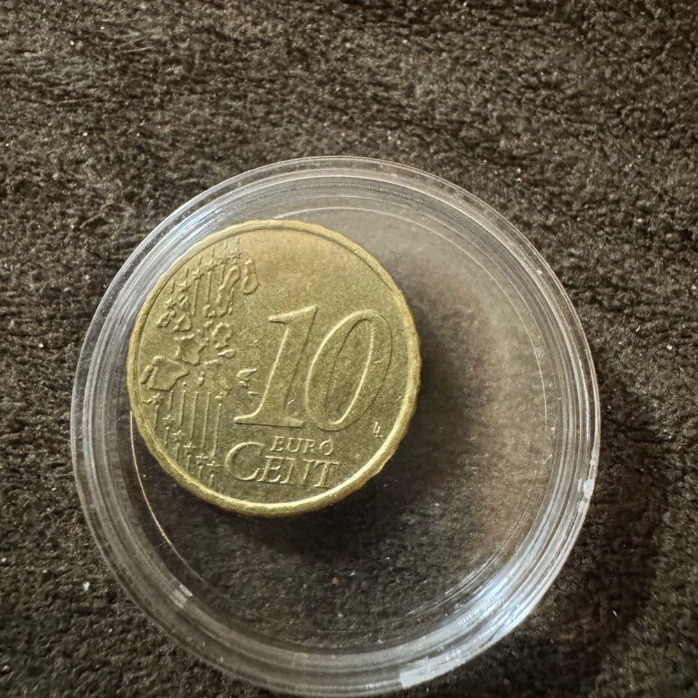 2002 Rare Austria 10 Cent Euro Coin